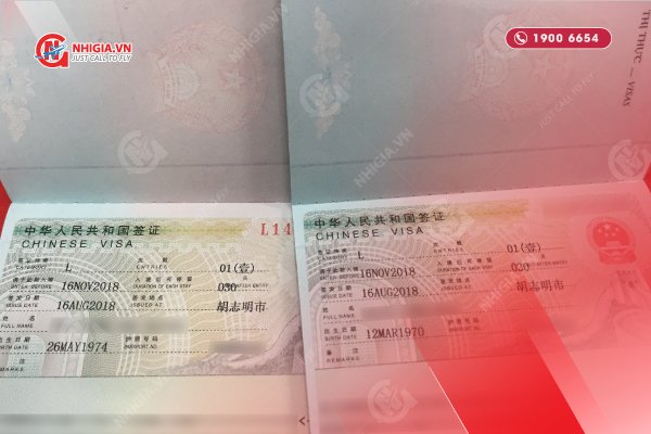 Giấy tờ bổ sung xin Visa Trung Quốc